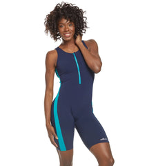 Dolfin Aquashape Zip-Front One Piece Aquatard Swimsuit