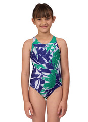 JOLYN Girls' Kara Leaves One Piece Swimsuit