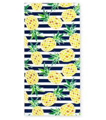 A to Z Towels Pineapple Stripes Beach Towel 30”X 60”