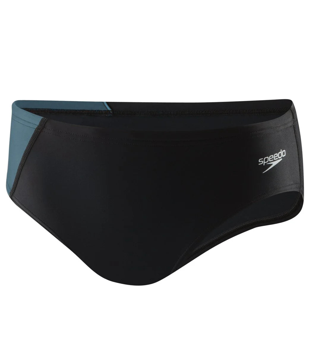 Speedo PowerFLEX Eco Youth Revolve Splice Brief Swimsuit