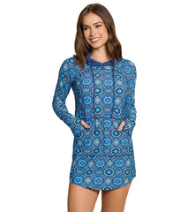 Jantzen Women's Morrocan Tiles Hoodie Dress