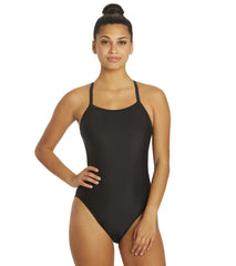 Dolfin Xtra Life Lycra Solid Female V-2 Back One Piece Swimsuit