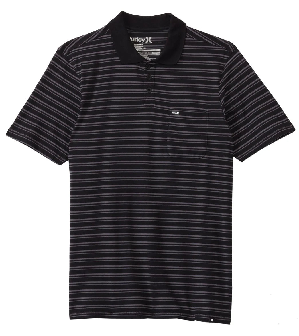 Hurley Men's Stitches Dri-Fit Short Sleeve Polo Shirt