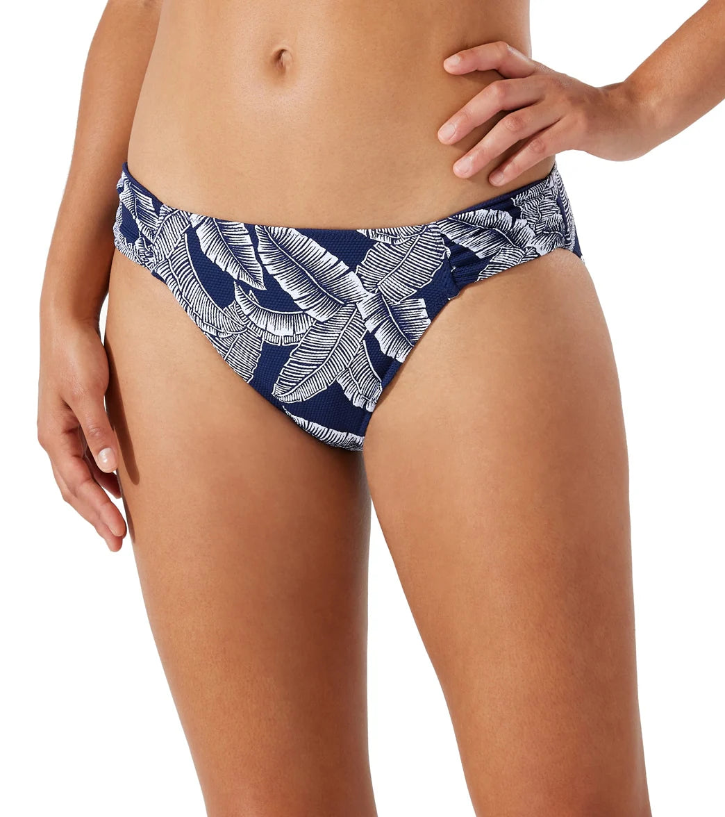 Tommy Bahama Women's Island Cays Palms Reversible Shirred Bikini Bottom