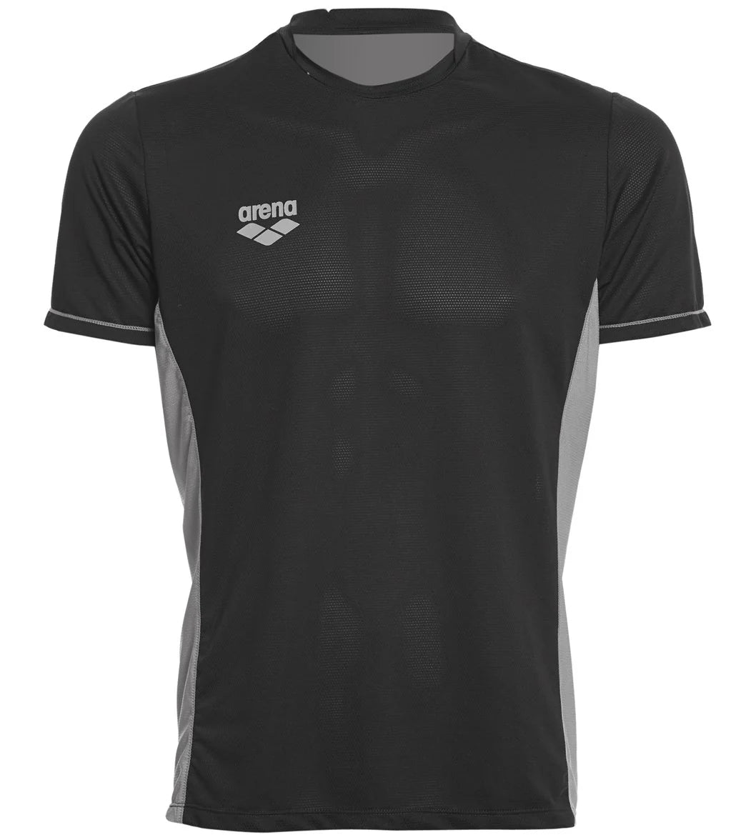Arena Men's Team Line Crew Neck Short Sleeve Tech T Shirt