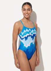 Sporti Wave Hello Thin Strap One Piece Swimsuit (22-44)