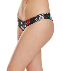 Hurley Quick Dry Rosez Reversible Cheeky Bikini Bottom