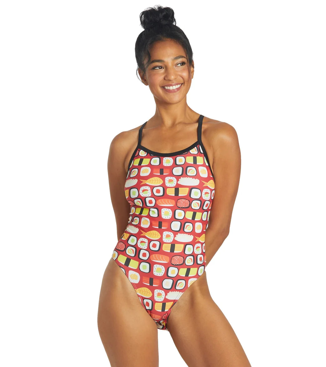 Sporti Sushi Thin Strap One Piece Swimsuit