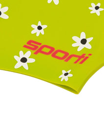 Sporti x She Is This Limited Edition Daisy Long Hair Bun Silicone Swim Cap