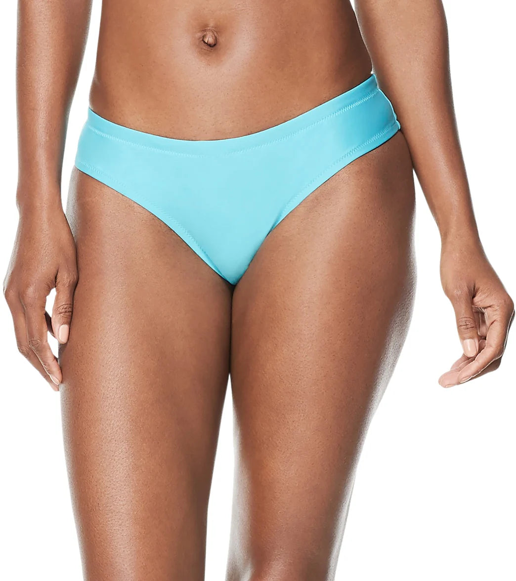 Speedo Women's Solid Cheeky Hipster Bikini Bottom