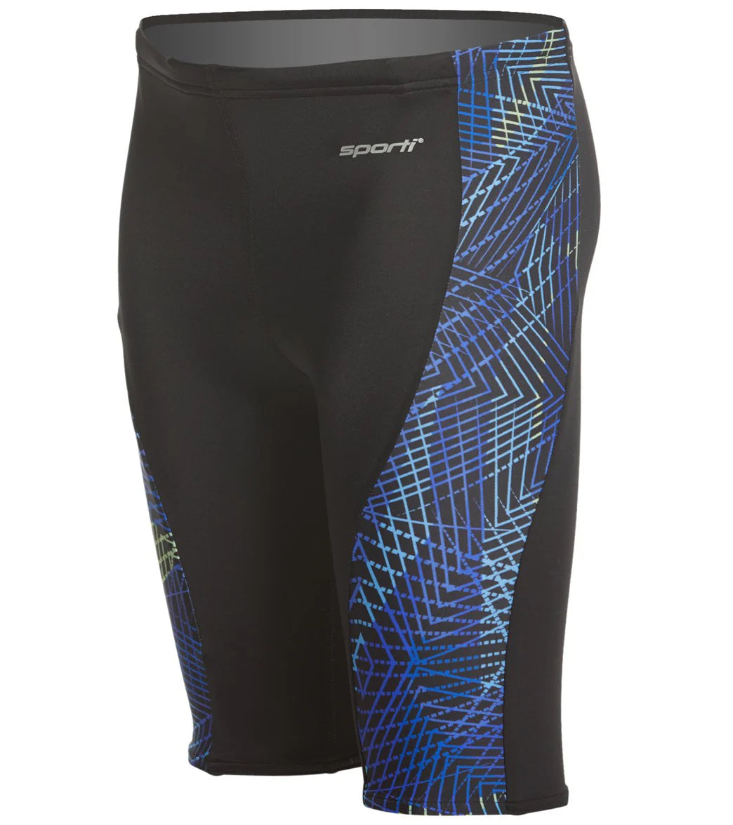 Sporti Tracing Piped Splice Jammer Swimsuit Youth (22-28)