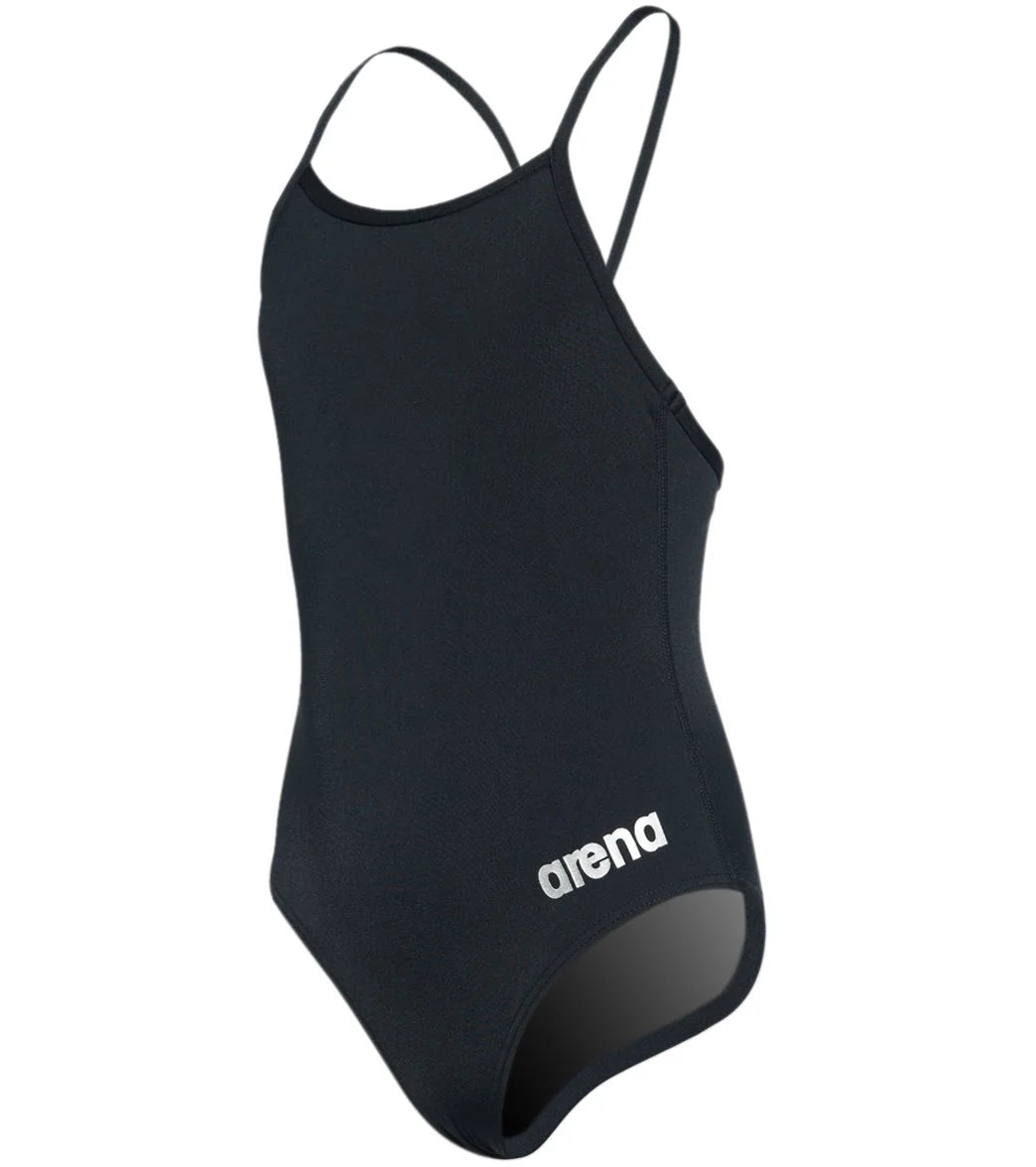 Arena Girls' Master MaxLife Thin Strap Micro Back One Piece Swimsuit