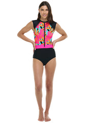 Body Glove Women's Canopy Stand Up Short Sleeve One Piece Paddle Suit