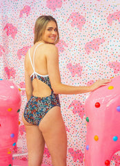 Sporti x Shaine Casas Space Jam Thin Strap One Piece Swimsuit (26-40)