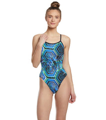Dolfin Reliance Women's Hive V Back One Piece Swimsuit