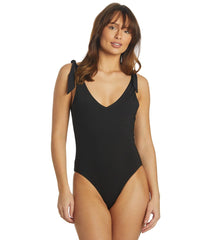 Hurley Women's Solid One Piece Swimsuit