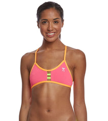 TYR Women's Solid Pacific Tieback Bikini Top