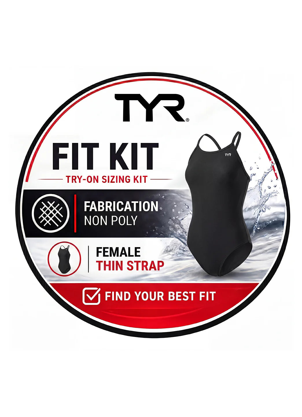 TYR Women's Non Poly Fit Kit Thin Strap One Piece Swimsuit