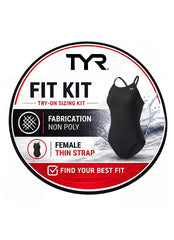 TYR Women's Non Poly Fit Kit Thin Strap One Piece Swimsuit