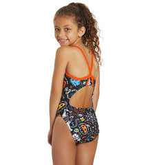 Sporti Halloween Party Thin Strap One Piece Swimsuit Youth (22-28)
