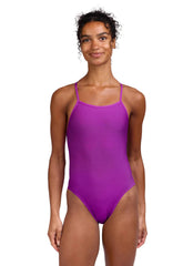 JOLYN Women's Brandon 2 Solid One Piece Swimsuit