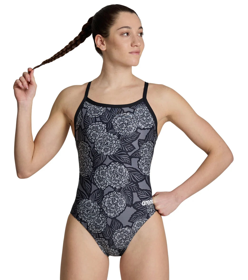 Arena Women's Hydrangea Bouquet Challenge Back One Piece Swimsuit